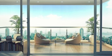Swimming Pool in 2 BHK Apartment at L&T Crescent Bay T2, Parel – for Rent