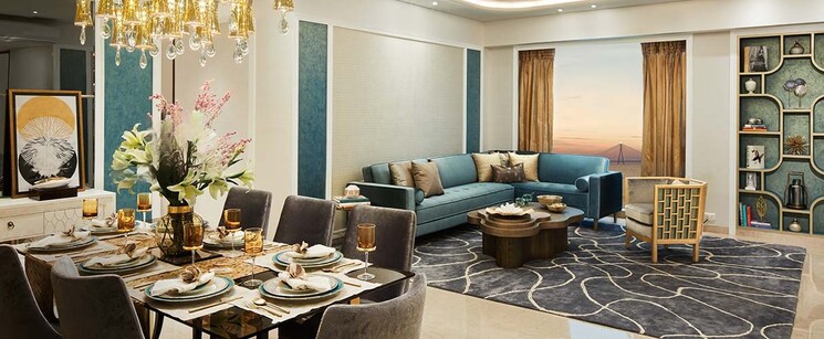 Living Room, lodha-the-park 2 Bedroom 890 Sq.Ft. Apartment In Worli Mumbai 8723890