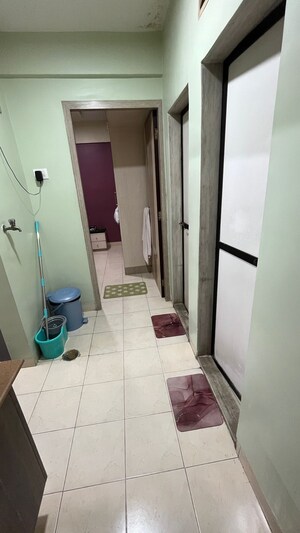 Bathroom in 1 BHK Apartment at Mahavir Bhakti CHS, Kopar Khairane – for Sale