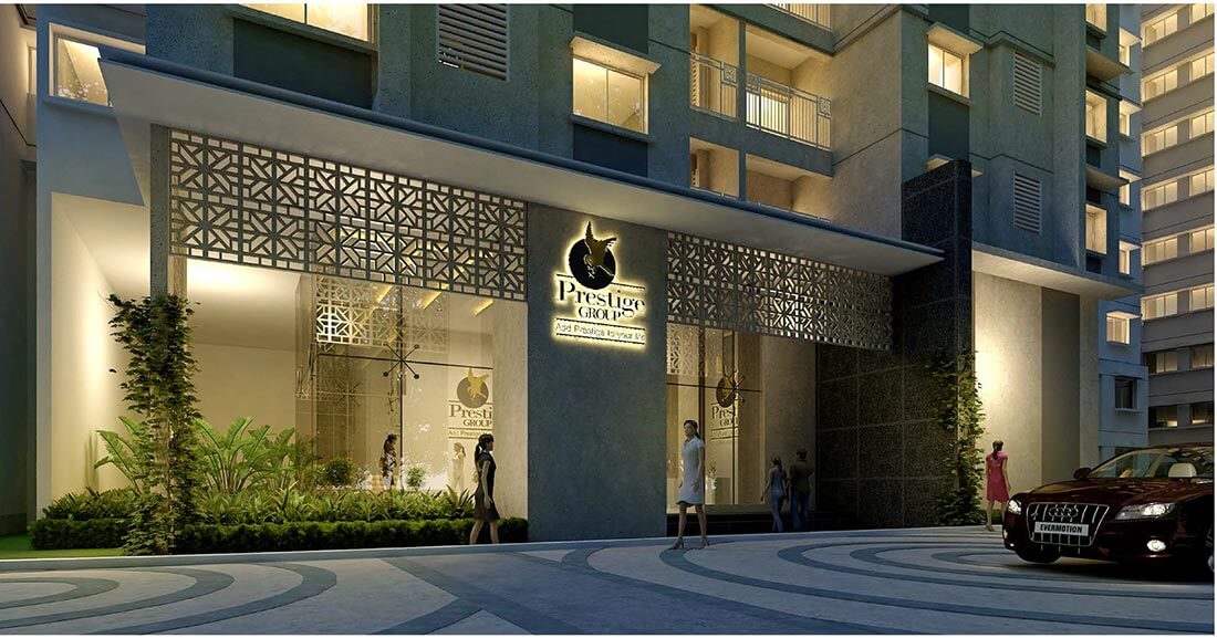 3 BHK + Servant Room Apartment For Rent in Prestige Elysian