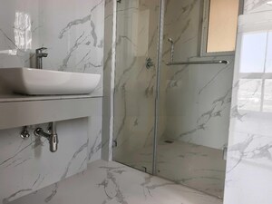 Bathroom in 3.5 BHK Apartment at Aurum Q Residences, Ghansoli – for Sale