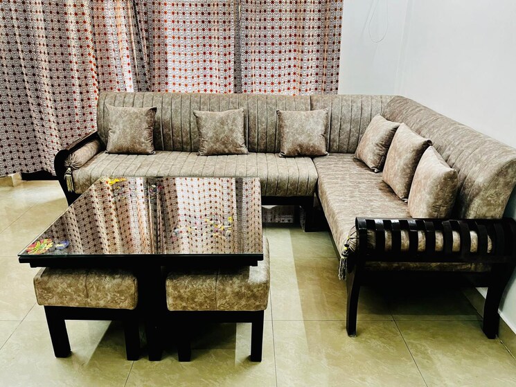 Living Room, m2k-symphony-floors 2.5 Bedroom 1250 Sq.Ft. Builder Floor In Sector 51 Gurgaon 8724043