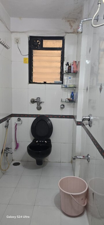 Bathroom in 1 BHK Apartment at Bhairaav Goldcrest Residency, Ghansoli – for Rent