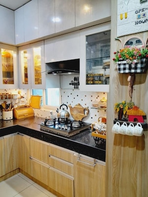 Kitchen in 3 BHK Apartment at MCC Signature Heights, Raj Nagar Extension – for Sale