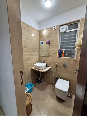Bathroom in 3 BHK Apartment at K Raheja Vihar, Powai – for Rent