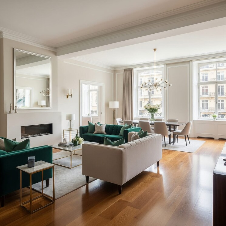 Living Room, andheri east 3 Bedroom 1359 Sq.Ft. Apartment In Andheri East Mumbai 8724742