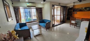 Living Room in 3 BHK Apartment at Shah & Chheda Mahavir Ornate, Kopar Khairane – for Sale