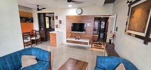 Living Room in 3 BHK Apartment at Shah & Chheda Mahavir Ornate, Kopar Khairane – for Sale