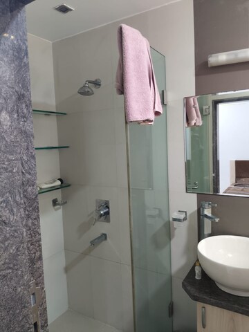 Bathroom in 2 BHK Apartment at Beach Heaven, Juhu – for Rent