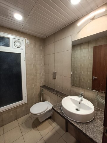 Bathroom in 4 BHK Apartment at LnT Raintree Boulevard, Hebbal – for Rent