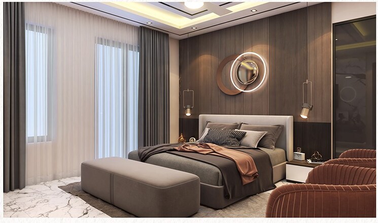 Bedroom, northview-homez 3 Bedroom 1915 Sq.Ft. Apartment In Ambala Highway Zirakpur 8725154