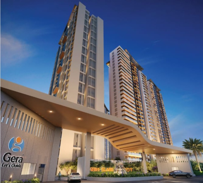 3 BHK + Study Room Apartment For Sale in Gera Island of Joy