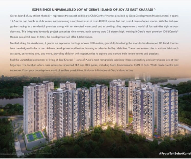 Exterior View, gera-island-of-joy 3 Bedroom 1513 Sq.Ft. Apartment In Kharadi Pune 8725517