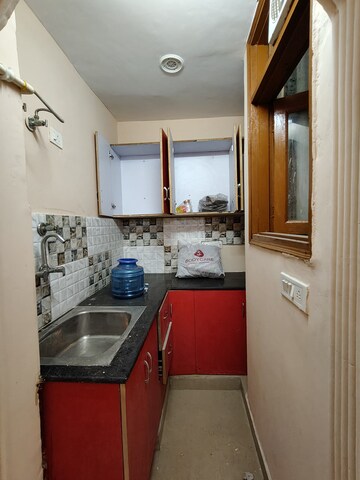Kitchen in 1.5 BHK Builder Floor at Saket – for Rent