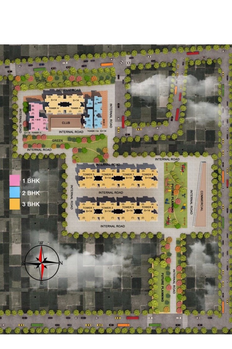 Master Plan, adore-happy-homes-pride 3 Bedroom 690 Sq.Ft. Apartment In Sector 75 Faridabad 8727567