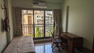 Balcony in 3 BHK Apartment at Bajaj Enchante Panchsheel CHS, Andheri West – for Rent