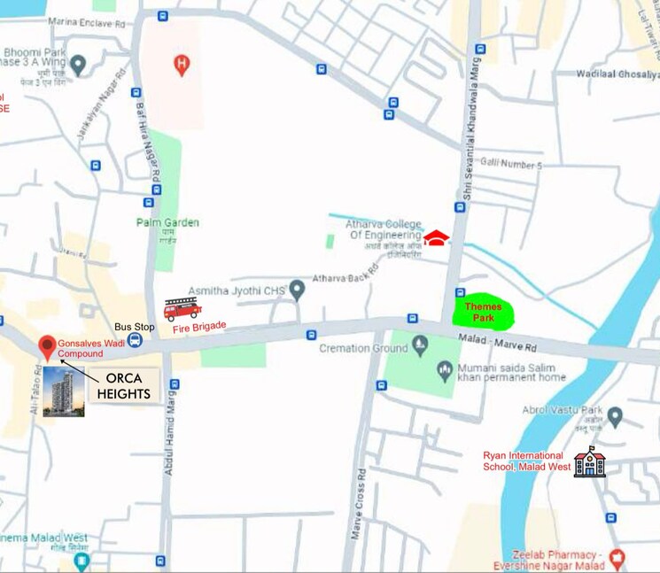 Map Location, ap-orca-heights 1 Bedroom 400 Sq.Ft. Apartment In Kharodi Mumbai 8726754