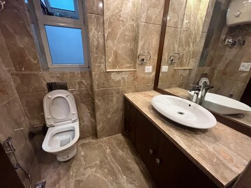 Bathroom in 3 BHK Builder Floor at Defence Colony – for Rent