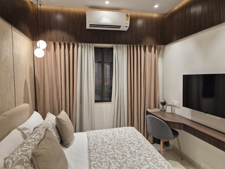 Bedroom, ajmera-78-lake-town 1 Bedroom 406 Sq.Ft. Apartment In Bhandup West Mumbai 8727458