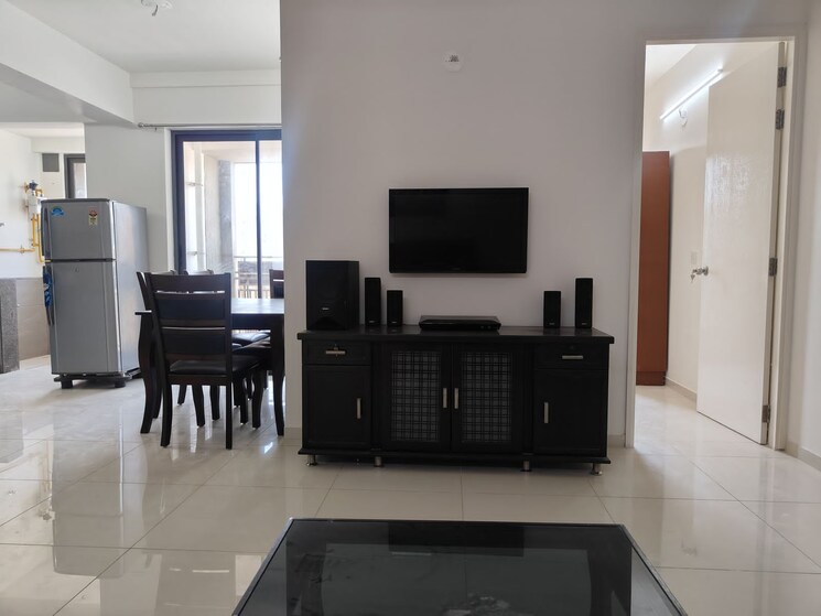 Living Room, saanvi-nirman-estella 3 Bedroom 775 Sq.Ft. Apartment In South Bopal Ahmedabad 8727511