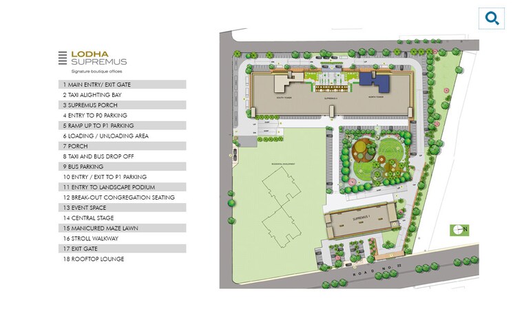 Master Plan, lodha-supremus-2 Commercial Office Space 1092 Sq.Ft. In Wagle Industrial Estate Thane 8727535