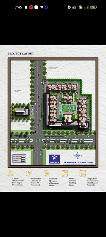 Master Plan in 3 BHK Apartment at Arttech Maulshree Heights, Sector 84 – for Sale