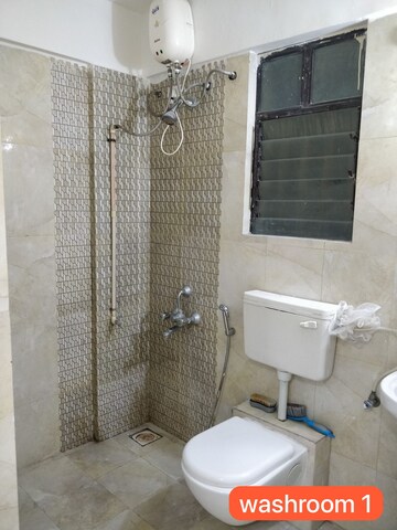 Bathroom in 2 BHK Apartment at Goel Ganga Constella, Kharadi – for Rent