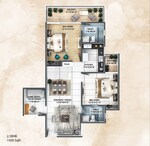 2.5 BHK 1500 Sq.Ft. Penthouse in Windlass River Valley