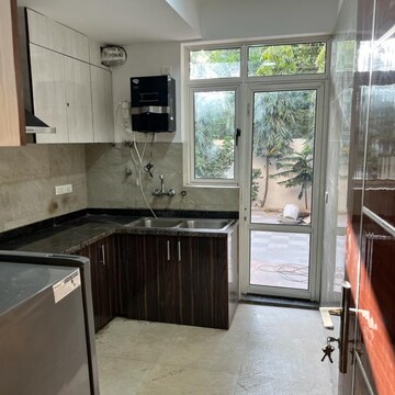Kitchen in 3 BHK Builder Floor at Unitech Woodstock Floors, Nirvana Country – for Rent