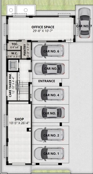 Floor Plan in 3 BHK Apartment at New Town – for Sale