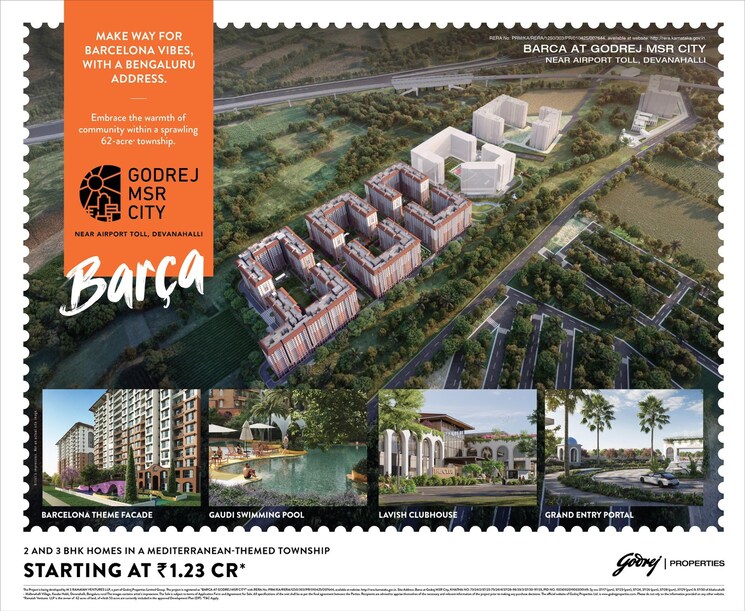 Exterior View, godrej-msr-city 2 Bedroom 735 Sq.Ft. Apartment In Shettigere Bangalore 8730383