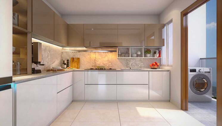 Kitchen, kohinoor-zen-estate 3 Bedroom 1068 Sq.Ft. Apartment In Kharadi Pune 8730372