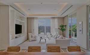 Living Room in 5 BHK Villa at Panchshil Yoo Villas, Wagholi – for Sale