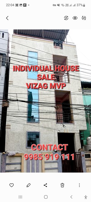 5 BHK Independent House – Exterior View View at Mvp Colony - for Sale