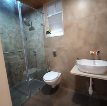 Bathroom in 2 BHK Apartment at Chirag Bhagat Grandeur, Ekta Nagar – for Rent