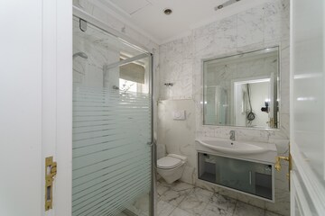 Bathroom in 2 BHK Apartment at Indralok Apartments Andheri, Andheri West – for Rent