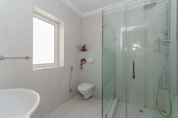 Bathroom in 2 BHK Apartment at Indralok Apartments Andheri, Andheri West – for Rent