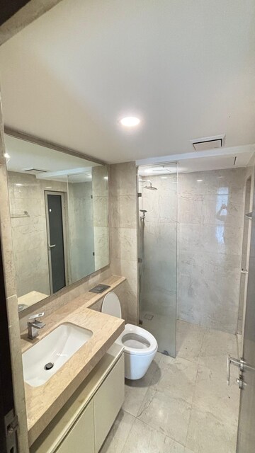 Bathroom in 2 BHK Apartment at Hiranandani Atlantis, Powai – for Rent