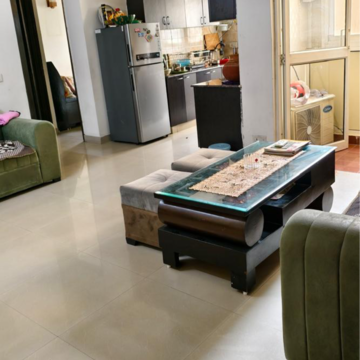 Living Room in 2 BHK Apartment at Gardenia Golf City, Noida Central – for Rent