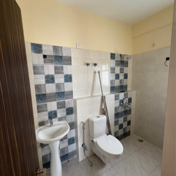 Bathroom in 3 BHK Apartment at Chinar Park – for Rent