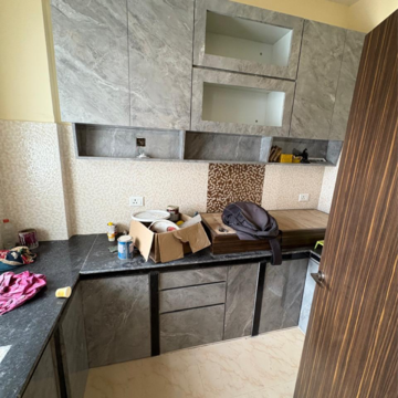 Kitchen in 3 BHK Apartment at Chinar Park – for Rent