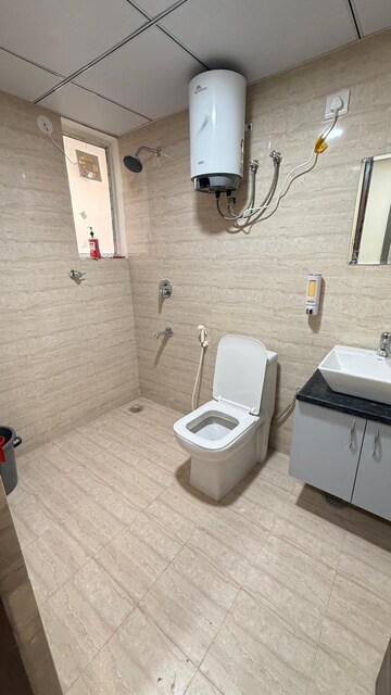 Bathroom in Studio Apartment at Okay Plus Solitaire Suites, Ramnagariya – for Rent