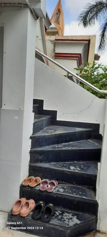 Staircase in 2 BHK Apartment at Mahadeo Ghat Road – for Sale