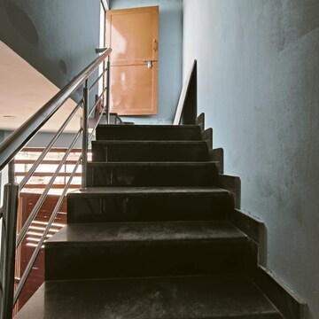 Staircase in 2 BHK Independent House at Chinhat – for Sale