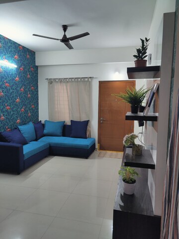 Living Room in 3 BHK Apartment at Hallmark KSN Residency, Kondapur – for Rent