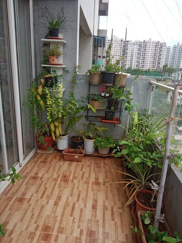 Balcony in 2 BHK Apartment at Prithvi Sai Velocity Phase 1, Bavdhan – for Rent