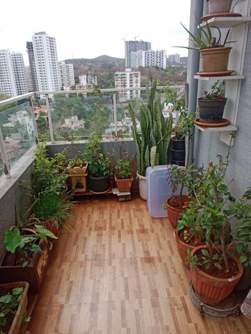 Balcony in 2 BHK Apartment at Prithvi Sai Velocity Phase 1, Bavdhan – for Rent