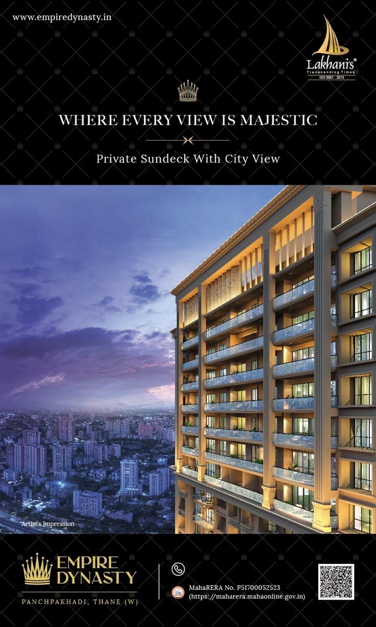 3 BHK + Pooja Room,Servant Room,Study Room Apartment For Sale in Lakhani Empire Tower