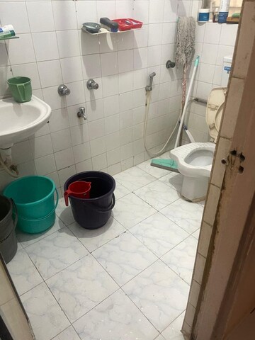 Bathroom in 2 BHK Apartment at Poonam Kirti CHS Ltd, Poonam Nagar – for Rent