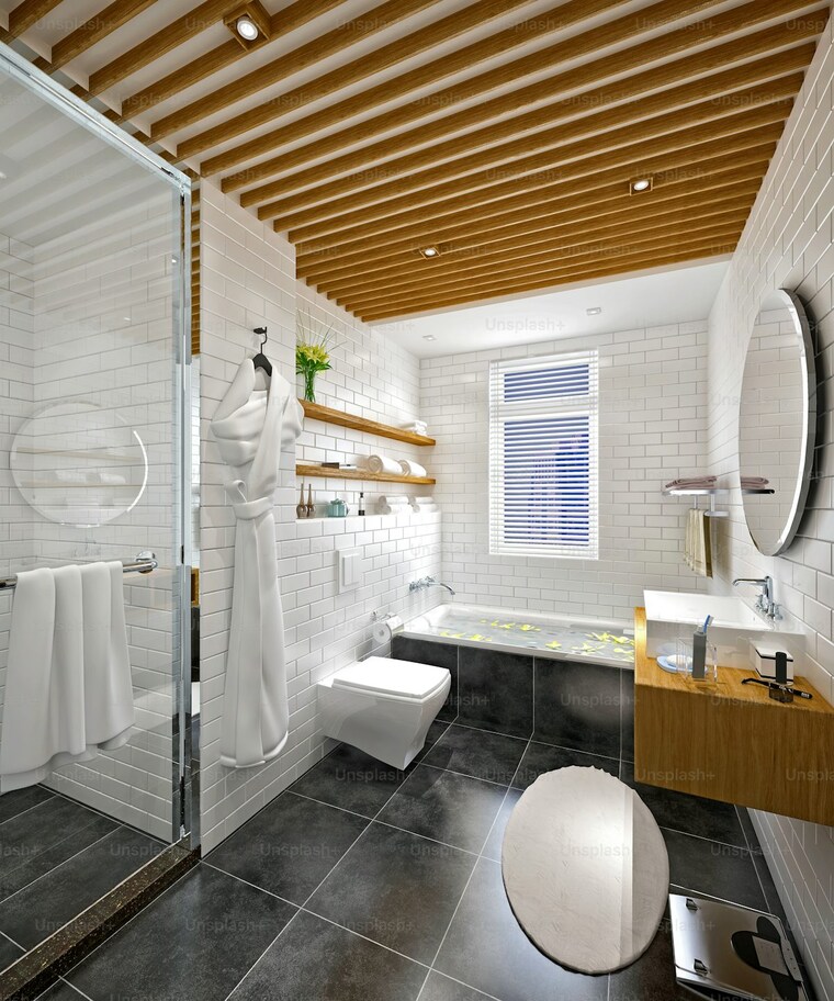 Bathroom, lodha-belmondo 2 Bedroom 1000 Sq.Ft. Apartment In Gahunje Pune 8731309